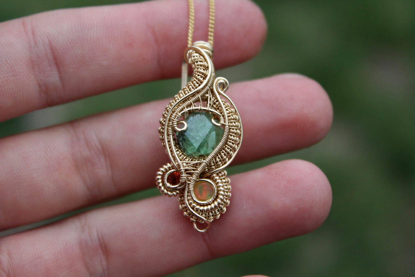 Tsavorite Garnet Pendant