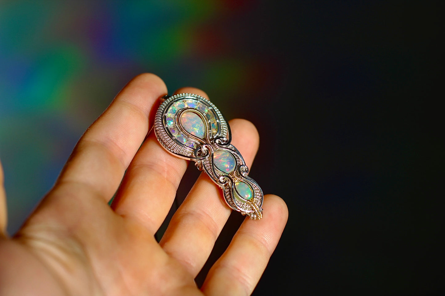 Spectrum - Ethiopian Opal Pendant