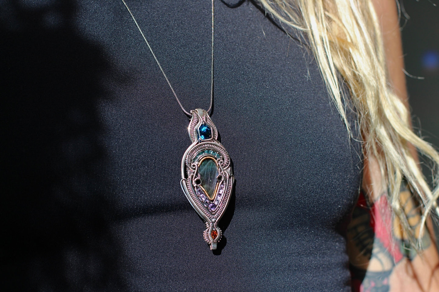 Aurora Borealis - Labradorite Pendant