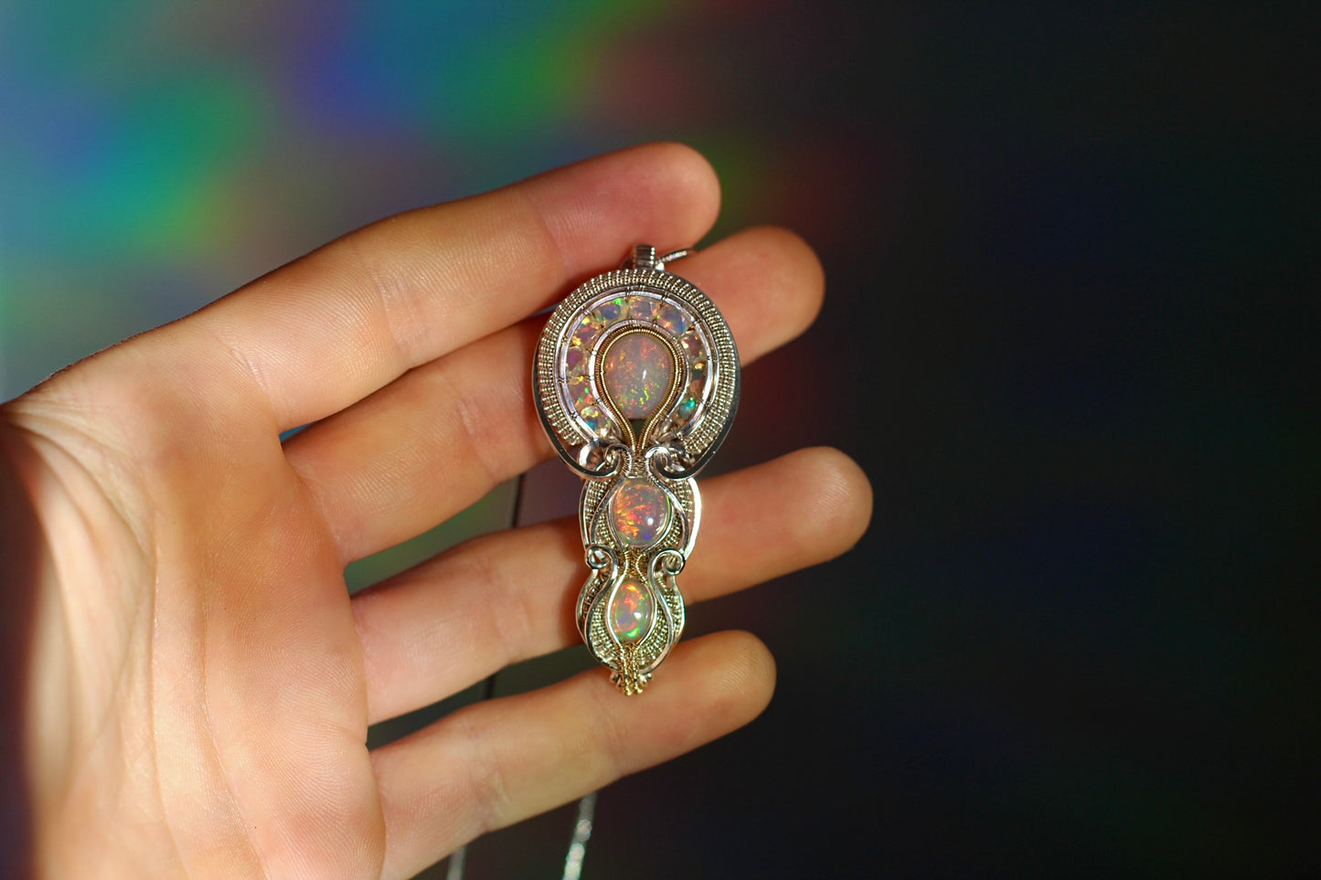 Spectrum - Ethiopian Opal Pendant