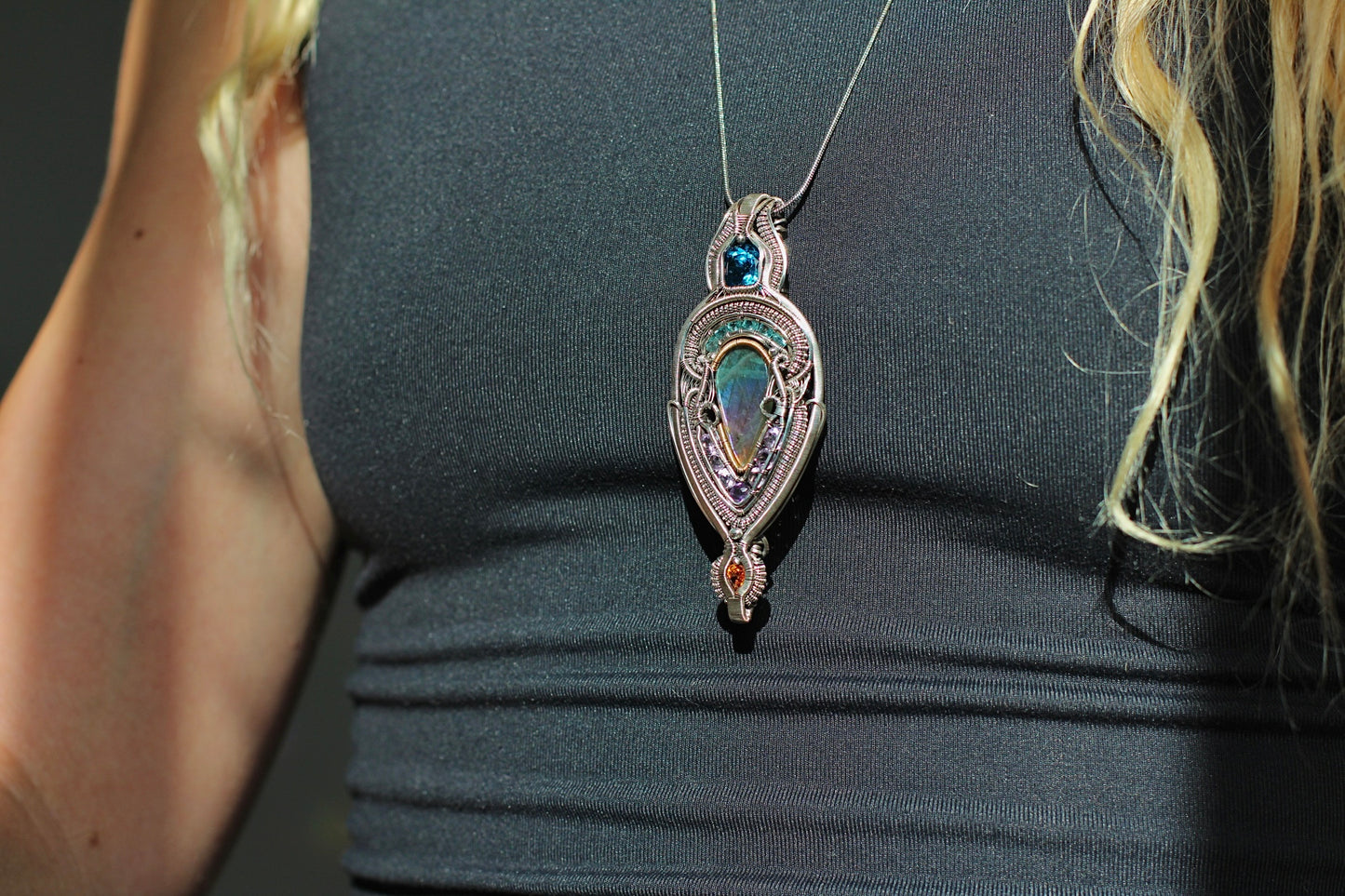 Aurora Borealis - Labradorite Pendant