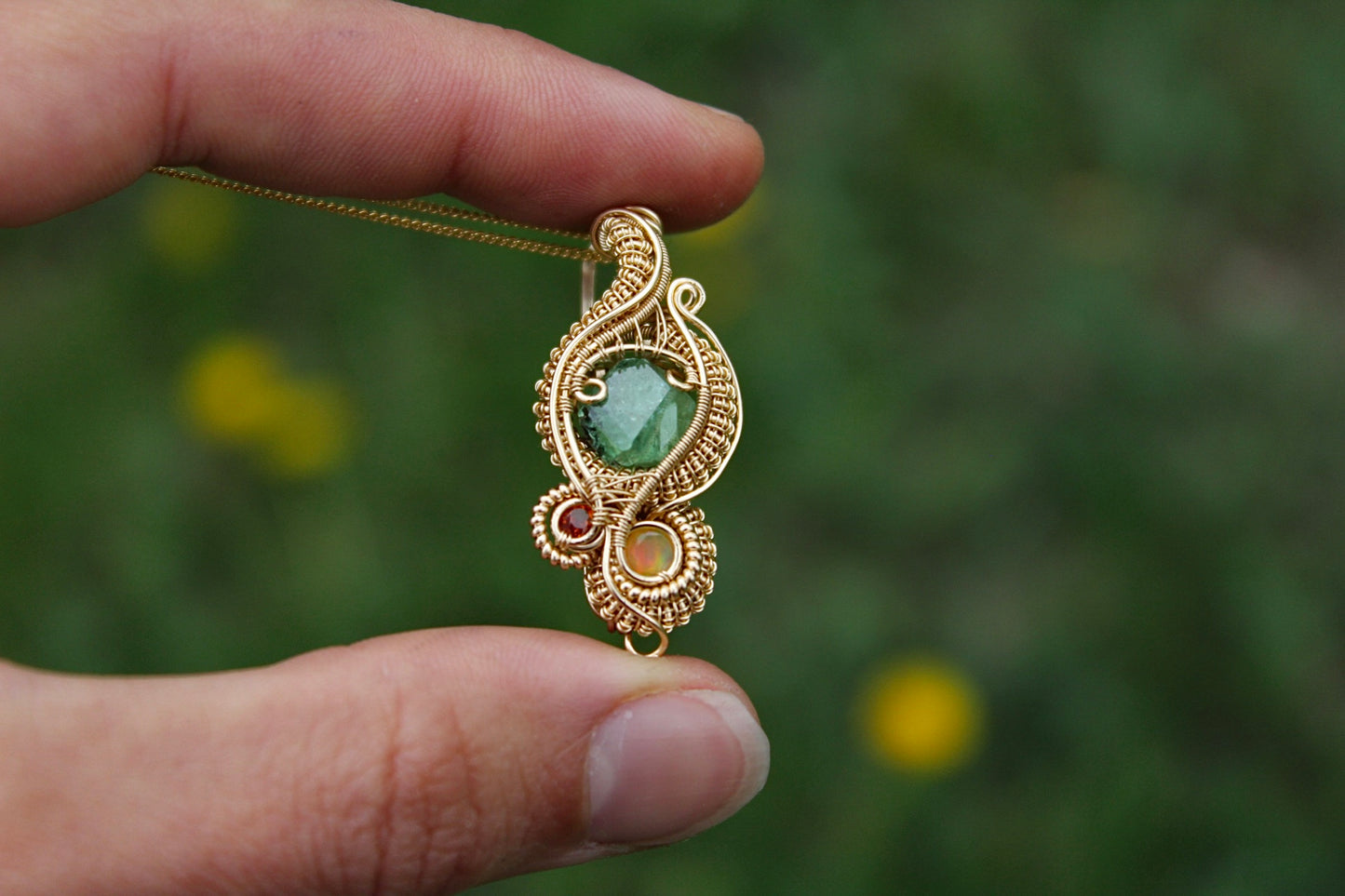 Tsavorite Garnet Pendant