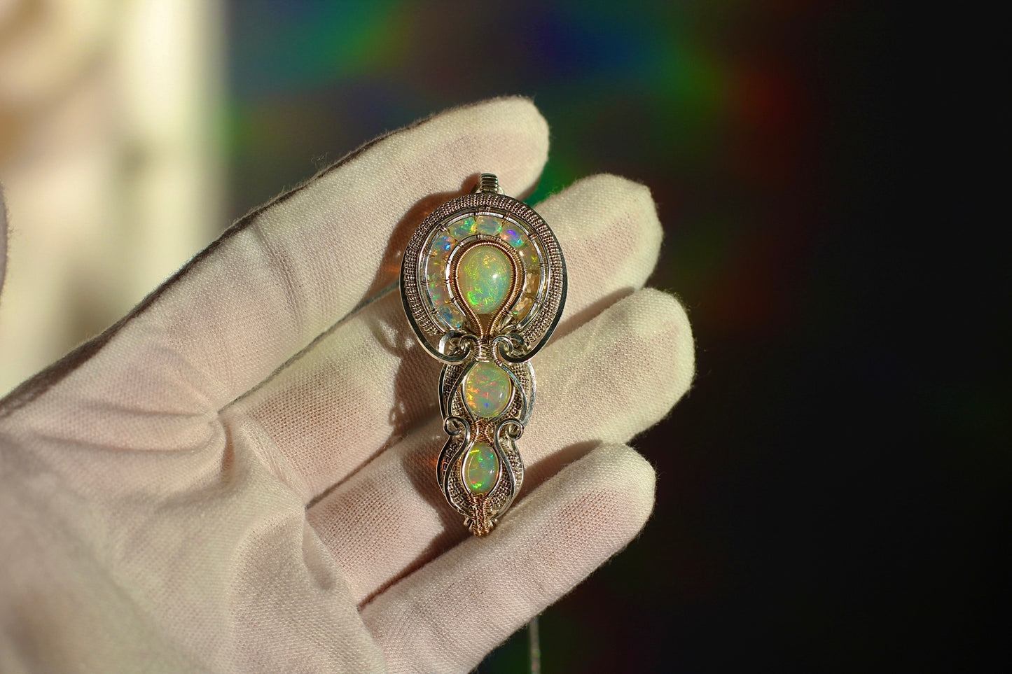 Spectrum - Ethiopian Opal Pendant