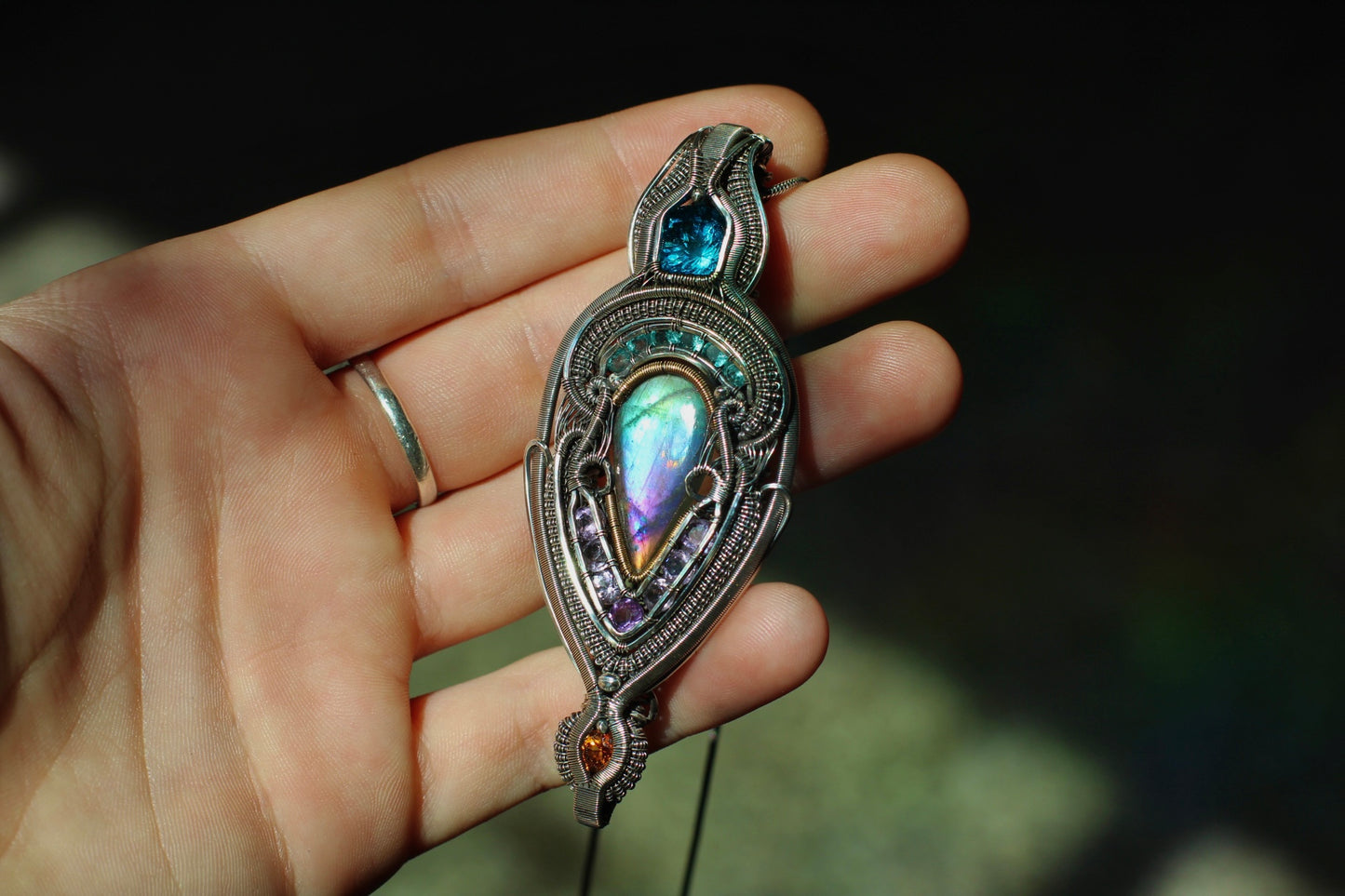 Aurora Borealis - Labradorite Pendant