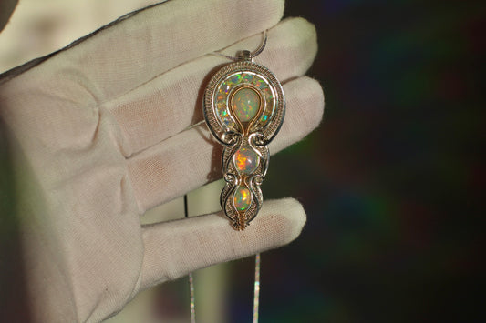 Spectrum - Ethiopian Opal Pendant