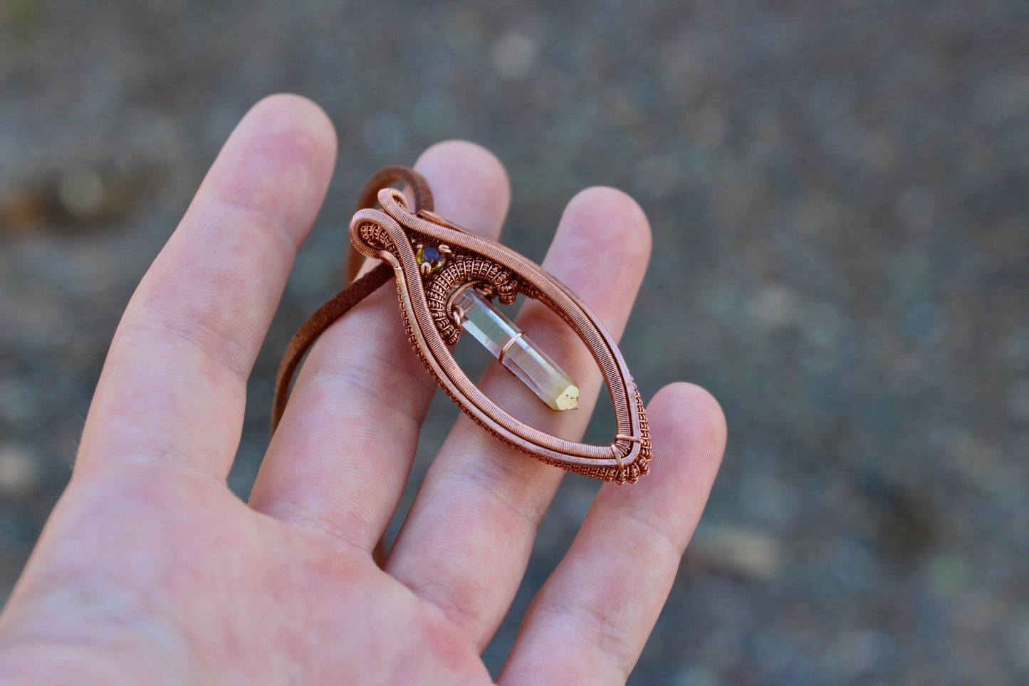 Sunshine - Mango Quartz Pendant