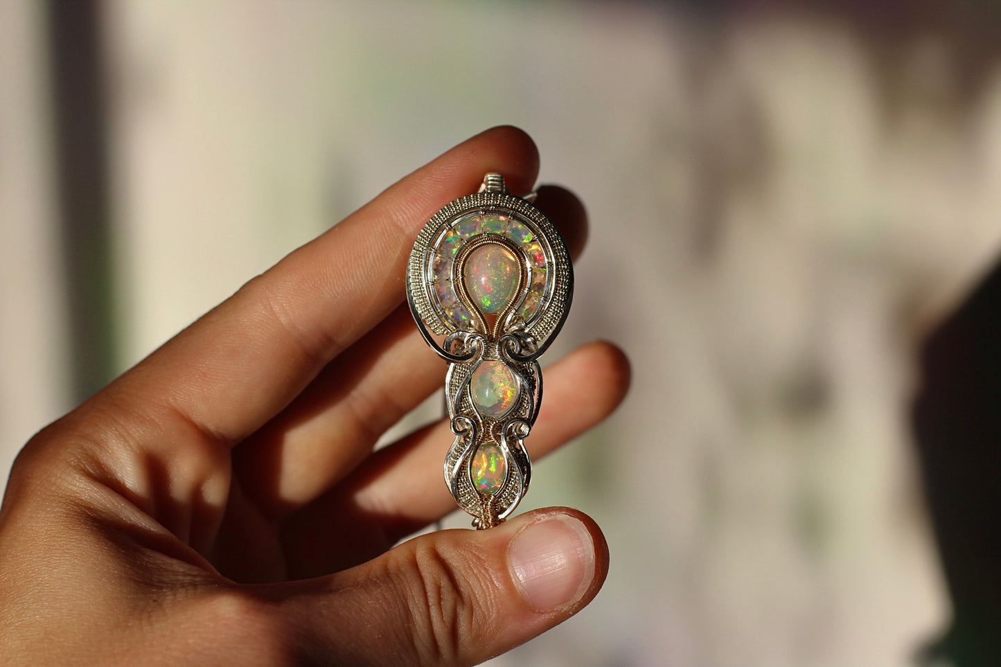 Spectrum - Ethiopian Opal Pendant