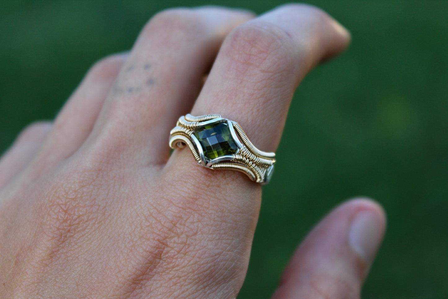 Moldavite Ring - Size 7