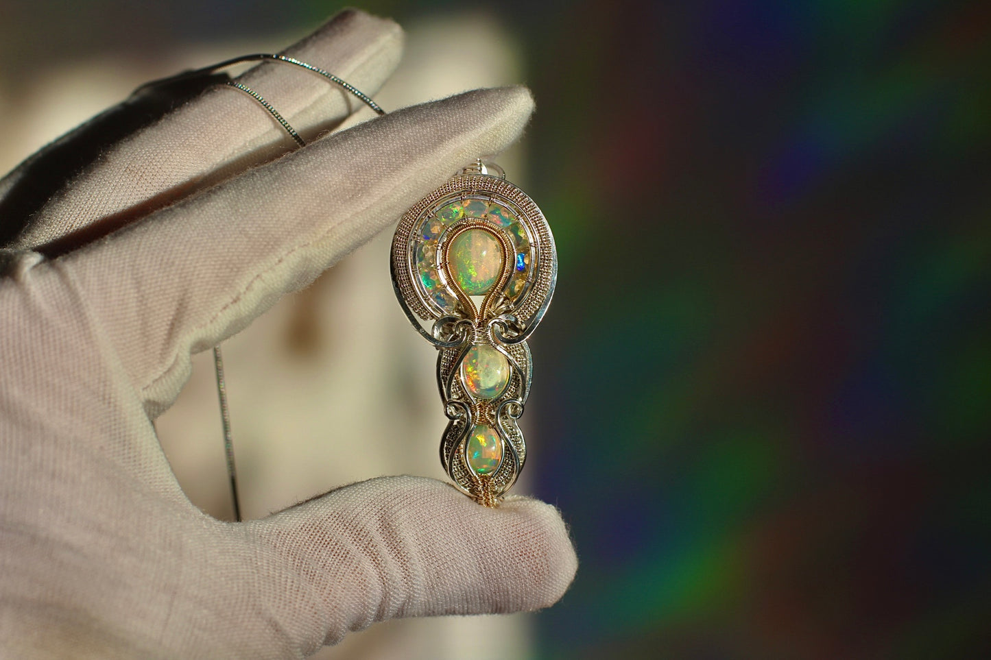 Spectrum - Ethiopian Opal Pendant