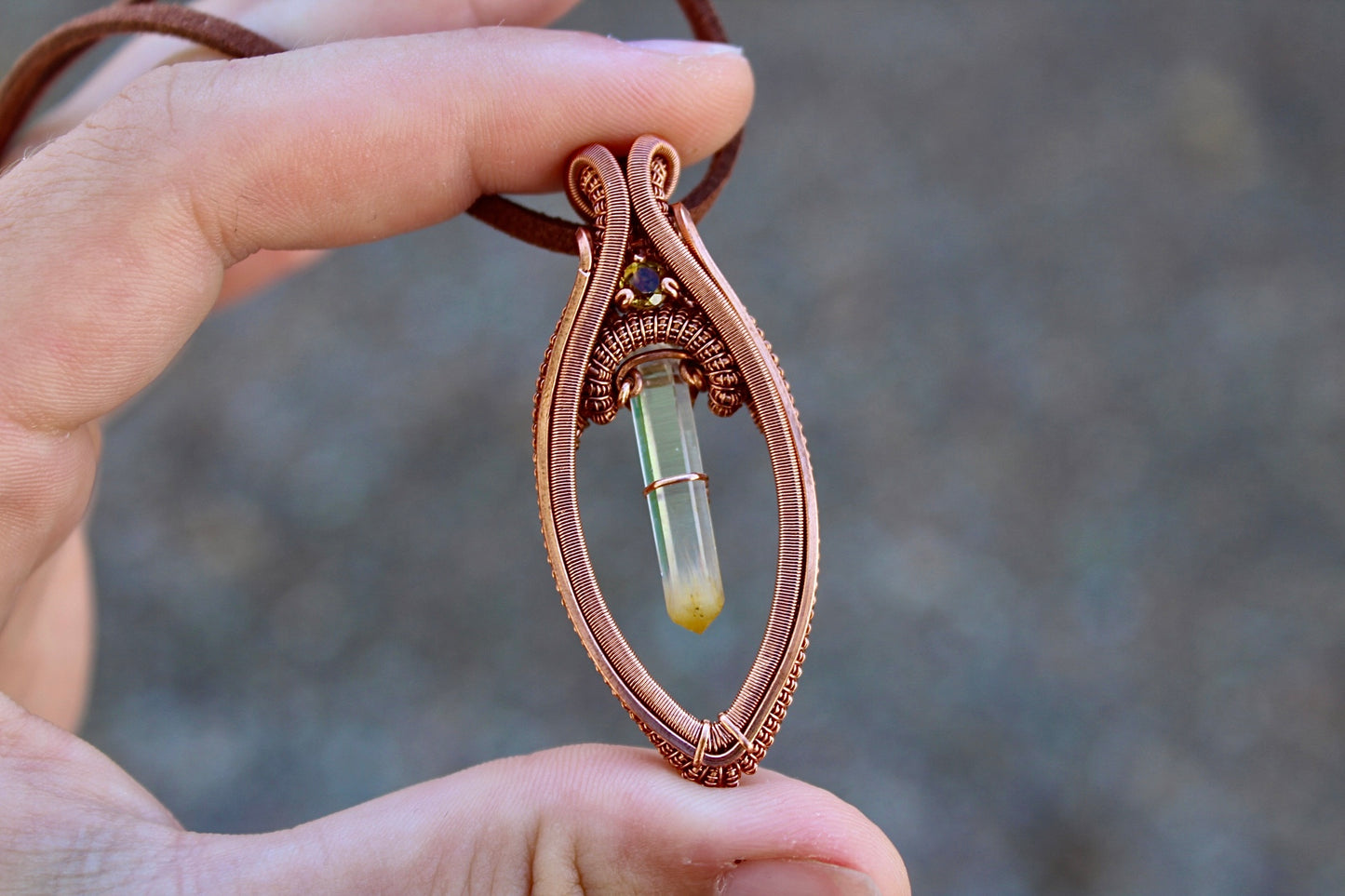Sunshine - Mango Quartz Pendant