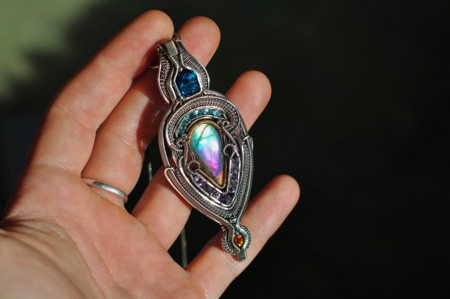 Aurora Borealis - Labradorite Pendant