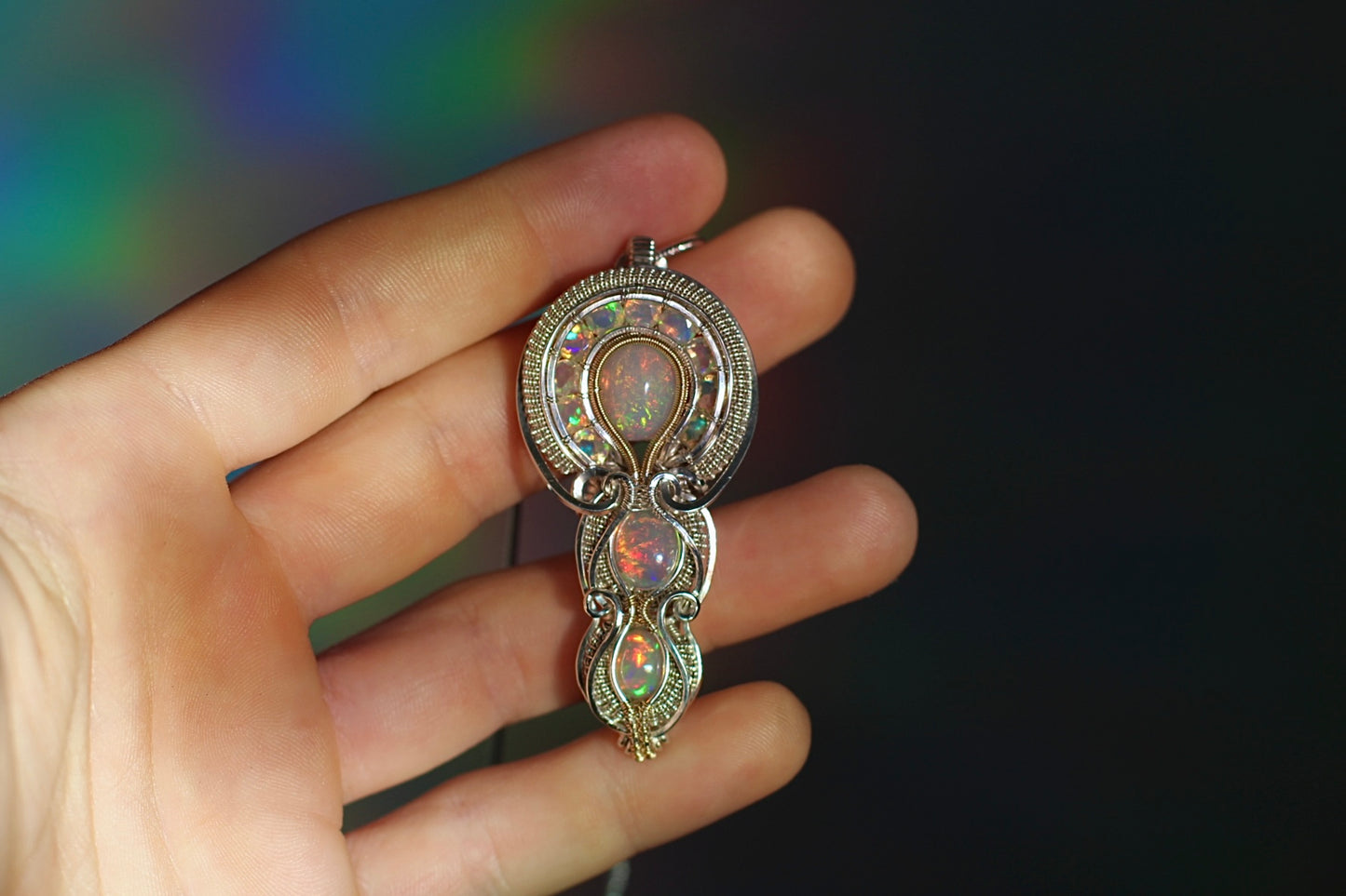 Spectrum - Ethiopian Opal Pendant
